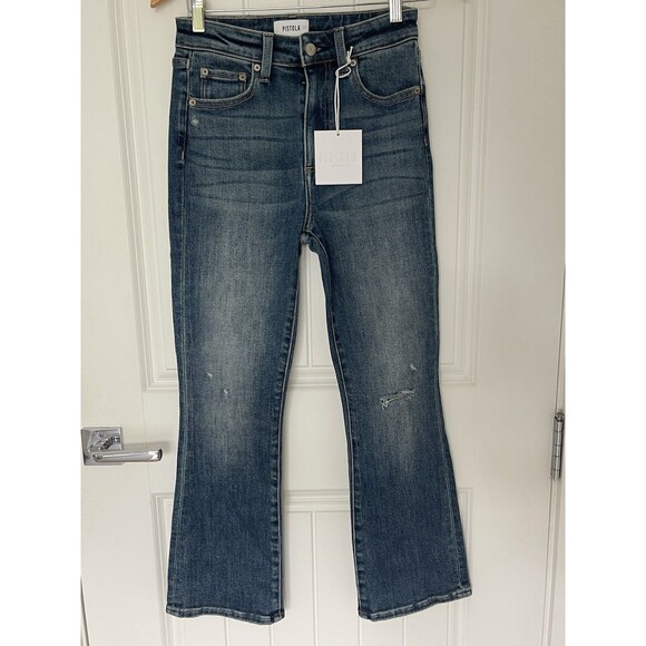 NWT Pistola Womens Lennon High Rise Cropped Boot cut Denim Jeans Size 26 $159 - Picture 1 of 7